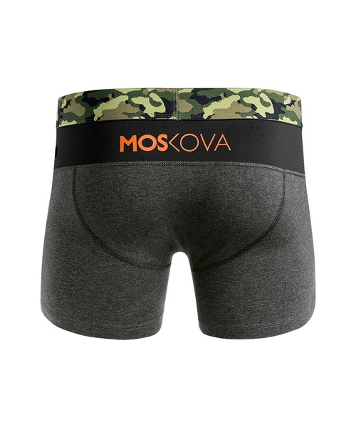 MOSKOVA（モスコヴァ）の「MOSKOVA ボクサーパンツ メンズ 男性下着 M2 COTTON カモフラ柄 CAMO かっこいい LMYLW03000 正規品 ブランド モスコヴァ（ボクサーパンツ・メンズ・グレー・MEDIUM/LARGE）」の4枚目の写真