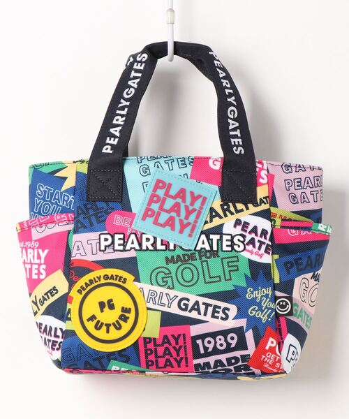 【PEARLY GATES】 カートバッグ ＜カラフルワッペン柄＞ (UNISEX)