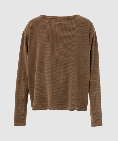 GREG LAUREN(グレッグローレン)の「COCO WAFFLE LS(Tシャツ/カットソー・メンズ・ブラウン・1/2/3)」の1枚目の写真
