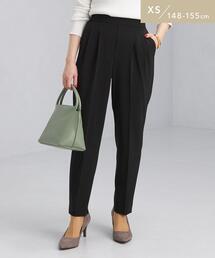 green label relaxing（グリーンレーベルリラクシング）の「【WEB限定】［ XS /H148-155㎝］パウドレ テーパード パンツ ブラック ネイビー（その他パンツ）」
