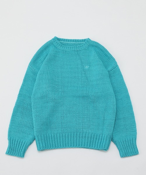 WHO'S WHO gallery（フーズフーギャラリー）の「ロービングカラーニット（ニット/セーター・レディース・パープル/グリーン/ピンク/サックスブルー・FREE）」の21枚目の写真