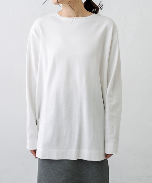 PUAL CE CIN（ピュアルセシン）の「【WEB限定】つい着たくなる。インナーTシャツ 2022（Tシャツ/カットソー・レディース・ホワイト/ブラック・FREE）」の9枚目の写真
