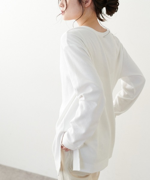 PUAL CE CIN（ピュアルセシン）の「【WEB限定】つい着たくなる。インナーTシャツ 2022（Tシャツ/カットソー・レディース・ホワイト/ブラック・FREE）」の5枚目の写真