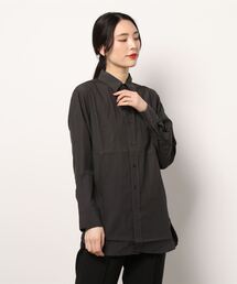 リヨセル混 長袖カラーシャツ Ly/Co COLOR SHIRT