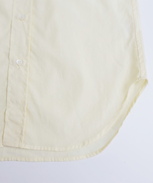 ARCH & LINE(アーチアンドライン)の「リヨセル混 長袖カラーシャツ Ly/Co COLOR SHIRT(シャツ/ブラウス・レディース・スミクロ/レモンイエロー/ピンク・3/2)」の8枚目の写真