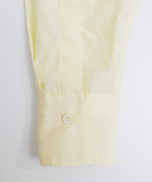 ARCH & LINE(アーチアンドライン)の「リヨセル混 長袖カラーシャツ Ly/Co COLOR SHIRT(シャツ/ブラウス・レディース・スミクロ/レモンイエロー/ピンク・3/2)」の9枚目の写真