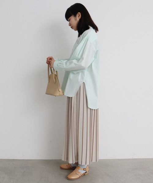 bulle de savon（ビュルデサボン）の「T/R ロングプリーツスカート（スカート・レディース・グレー/ブラック/ベージュ/ダークブラウン/モカ・FREE）」の11枚目の写真