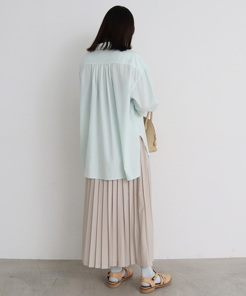 bulle de savon（ビュルデサボン）の「T/R ロングプリーツスカート（スカート・レディース・グレー/ブラック/ベージュ/ダークブラウン/モカ・FREE）」の17枚目の写真