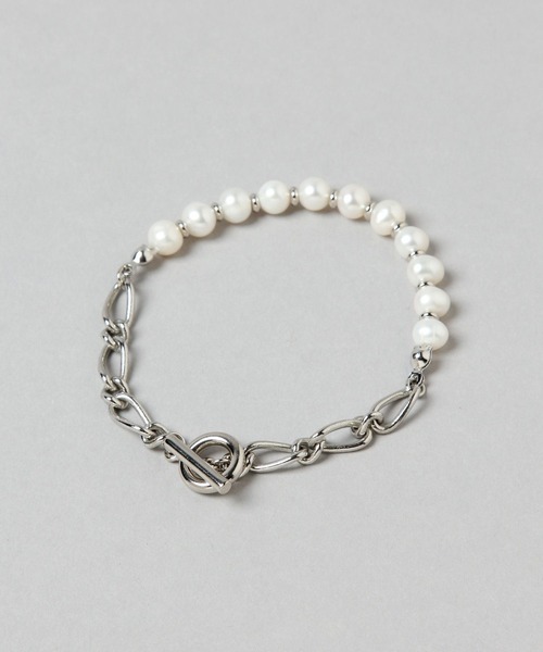 HARE（ハレ）の「ミニマルパールブレスレット(HARE)（ブレスレット・メンズ・オフホワイト・FREE）」の5枚目の写真