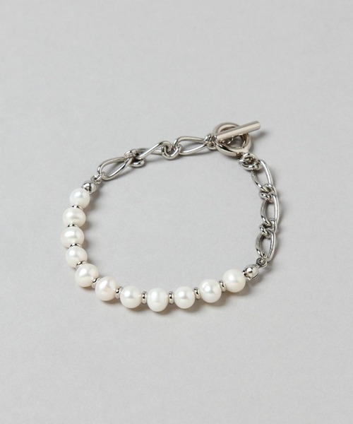 HARE（ハレ）の「ミニマルパールブレスレット(HARE)（ブレスレット・メンズ・オフホワイト・FREE）」の10枚目の写真