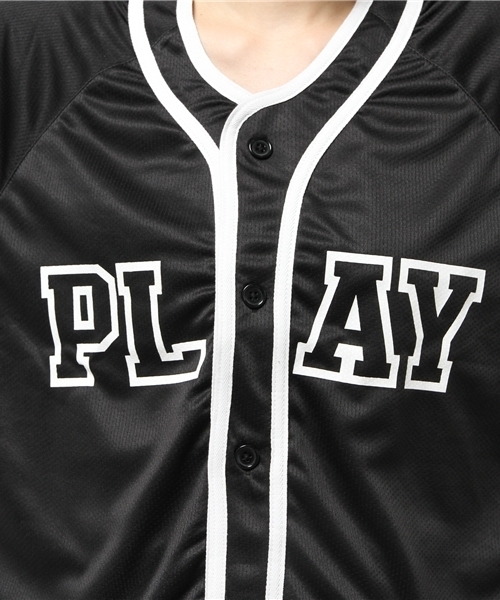 WEGO（ウィゴー）の「WEGO/メッシュベースボールシャツ（シャツ/ブラウス・レディース・オフホワイト/ブラック・FREE）」の12枚目の写真