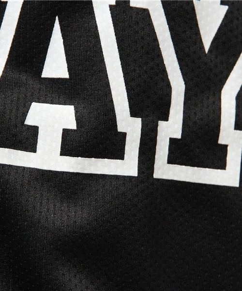 WEGO（ウィゴー）の「WEGO/メッシュベースボールシャツ（シャツ/ブラウス・レディース・オフホワイト/ブラック・FREE）」の6枚目の写真