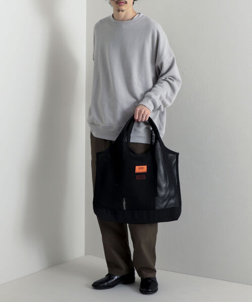 UNIVERSAL OVERALL（ユニバーサルオーバーオール）の「【UNIVERSAL OVERALL/ユニバーサルオーバーオール】Mesh tote bag メッシュトートバッグ（トートバッグ・メンズ・ホワイト/ブラック/オリーブ・FREE）」の12枚目の写真