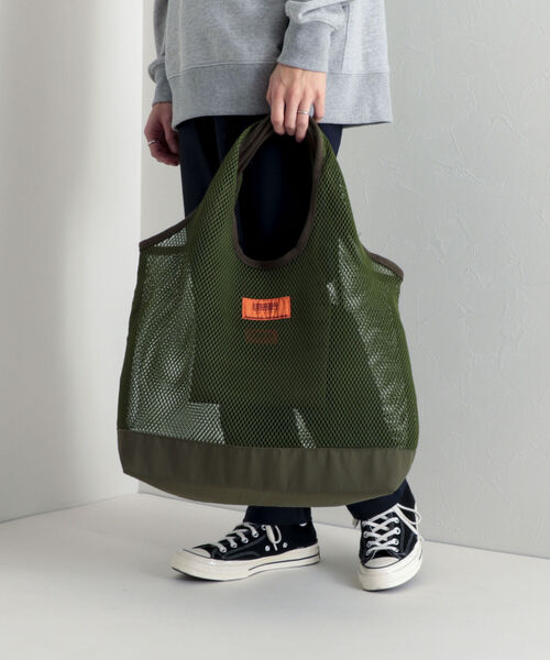 UNIVERSAL OVERALL（ユニバーサルオーバーオール）の「【UNIVERSAL OVERALL/ユニバーサルオーバーオール】Mesh tote bag メッシュトートバッグ（トートバッグ・メンズ・ホワイト/ブラック/オリーブ・FREE）」の20枚目の写真