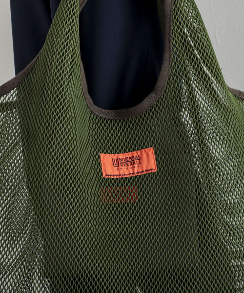 UNIVERSAL OVERALL（ユニバーサルオーバーオール）の「【UNIVERSAL OVERALL/ユニバーサルオーバーオール】Mesh tote bag メッシュトートバッグ（トートバッグ・メンズ・ホワイト/ブラック/オリーブ・FREE）」の13枚目の写真