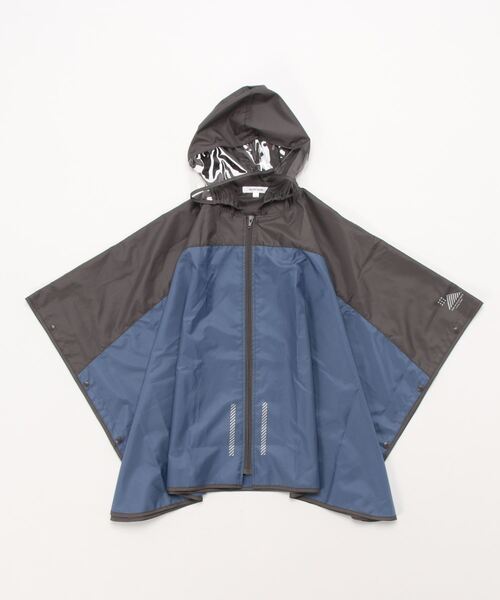 GLOBAL WORK（グローバルワーク）の「【キッズ】キッズバイカラーレインポンチョ/237828（ポンチョ・キッズ・ライトグリーン/ライトブルー・FREE）」の2枚目の写真