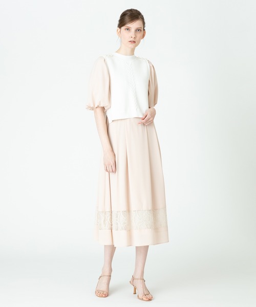 ルルウィルビー　ベスト　ニット　ホワイト LOULOU WILLOUGHBY】ニットベスト|allureville OFFICIAL SITE
