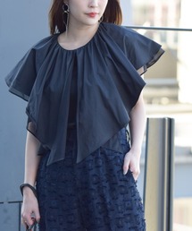 Ray BEAMS | RBS / レイヤード ケープカラー Tシャツ(Tシャツ/カットソー)