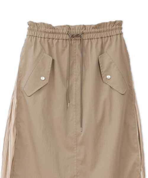La SRIC（ラスリック）の「La SRIC / サイドZIPプリーツSK（スカート・レディース・ネイビー/キャメル・38）」の11枚目の写真