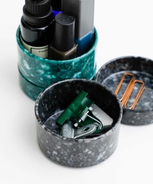 HIGHTIDE（ハイタイド）の「Marbled Melamine Tray マーブル メラミン スタッキングトレイ トレー ミニ (M)（収納グッズ）」