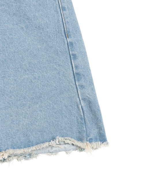 PUNYUS(プニュズ)の「リメイク風デニムミニスカート(デニムスカート・レディース・ブラック/ライトブルー・1/2/3/4)」の10枚目の写真