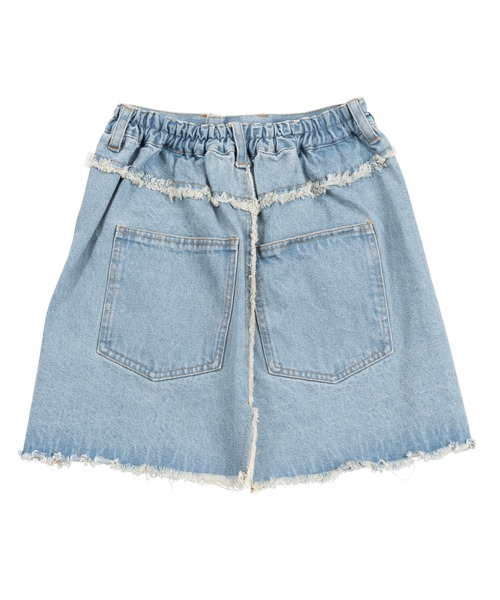 PUNYUS(プニュズ)の「リメイク風デニムミニスカート(デニムスカート・レディース・ブラック/ライトブルー・1/2/3/4)」の12枚目の写真