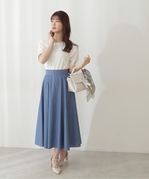 PROPORTION BODY DRESSING | シャンブレーフレアースカート / 1212120316(スカート)