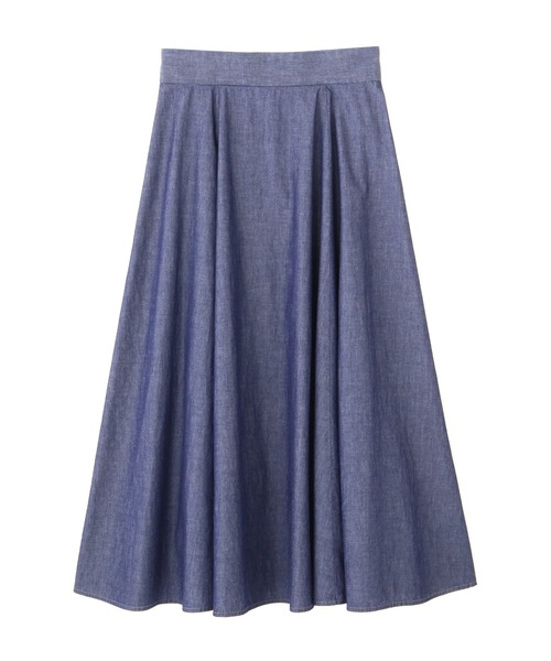 PROPORTION BODY DRESSING（プロポーションボディドレッシング）の「シャンブレーフレアースカート / 1212120316（スカート・レディース・ブルー/ダークネイビー・SMALL/MEDIUM）」の11枚目の写真