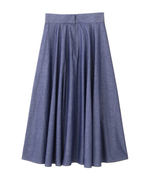 PROPORTION BODY DRESSING（プロポーションボディドレッシング）の「シャンブレーフレアースカート / 1212120316（スカート・レディース・ブルー/ダークネイビー・SMALL/MEDIUM）」の12枚目の写真