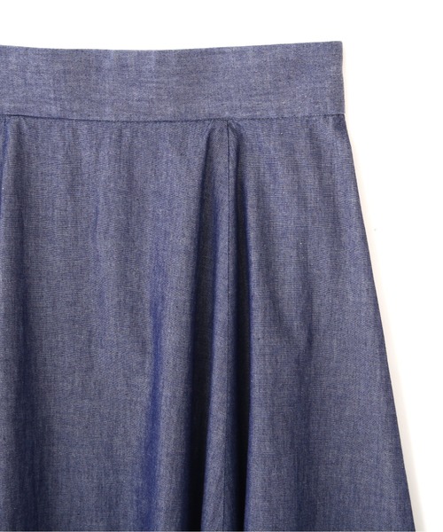 PROPORTION BODY DRESSING（プロポーションボディドレッシング）の「シャンブレーフレアースカート / 1212120316（スカート・レディース・ブルー/ダークネイビー・SMALL/MEDIUM）」の13枚目の写真