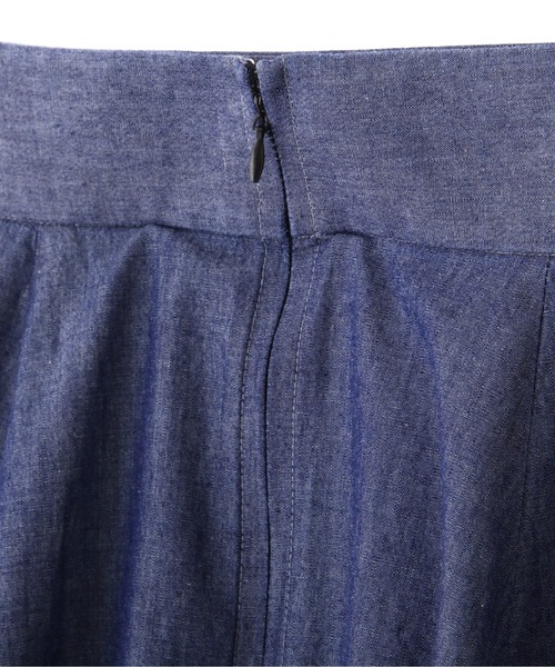 PROPORTION BODY DRESSING（プロポーションボディドレッシング）の「シャンブレーフレアースカート / 1212120316（スカート・レディース・ブルー/ダークネイビー・SMALL/MEDIUM）」の15枚目の写真