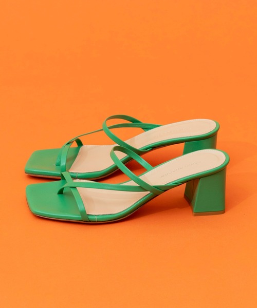 FABIO RUSCONI（ファビオルスコーニ）の「【FABIO RUSCONI/ファビオ ルスコーニ】スクエアヒールストラップサンダル【MAISON SPECIAL/メゾンスペシャル】（サンダル・レディース・ブラック/オレンジ/ブルー/グリーン・37.5/36.5）」の20枚目の写真