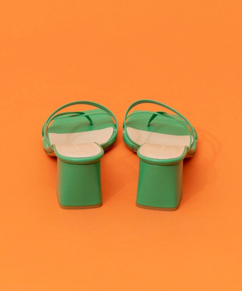 FABIO RUSCONI（ファビオルスコーニ）の「【FABIO RUSCONI/ファビオ ルスコーニ】スクエアヒールストラップサンダル【MAISON SPECIAL/メゾンスペシャル】（サンダル・レディース・ブラック/オレンジ/ブルー/グリーン・37.5/36.5）」の21枚目の写真