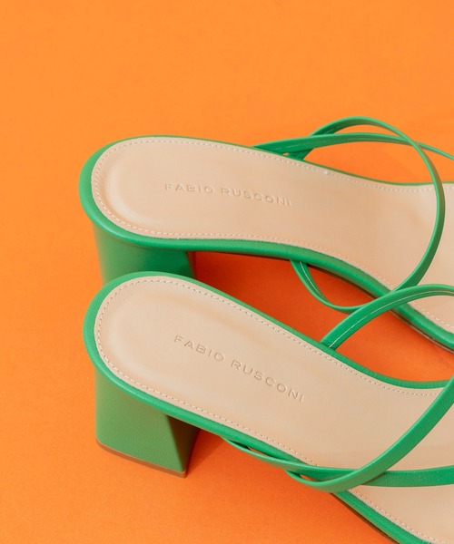 FABIO RUSCONI（ファビオルスコーニ）の「【FABIO RUSCONI/ファビオ ルスコーニ】スクエアヒールストラップサンダル【MAISON SPECIAL/メゾンスペシャル】（サンダル・レディース・ブラック/オレンジ/ブルー/グリーン・37.5/36.5）」の22枚目の写真