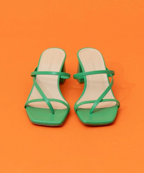 FABIO RUSCONI（ファビオルスコーニ）の「【FABIO RUSCONI/ファビオ ルスコーニ】スクエアヒールストラップサンダル【MAISON SPECIAL/メゾンスペシャル】（サンダル・レディース・ブラック/オレンジ/ブルー/グリーン・37.5/36.5）」の19枚目の写真