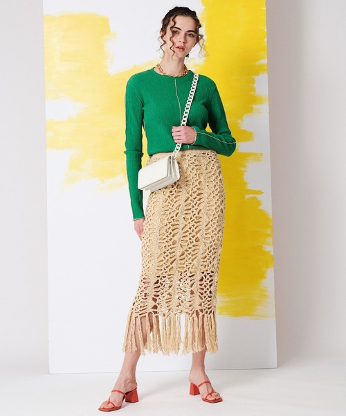 FABIO RUSCONI（ファビオルスコーニ）の「【FABIO RUSCONI/ファビオ ルスコーニ】スクエアヒールストラップサンダル【MAISON SPECIAL/メゾンスペシャル】（サンダル・レディース・ブラック/オレンジ/ブルー/グリーン・37.5/36.5）」の14枚目の写真