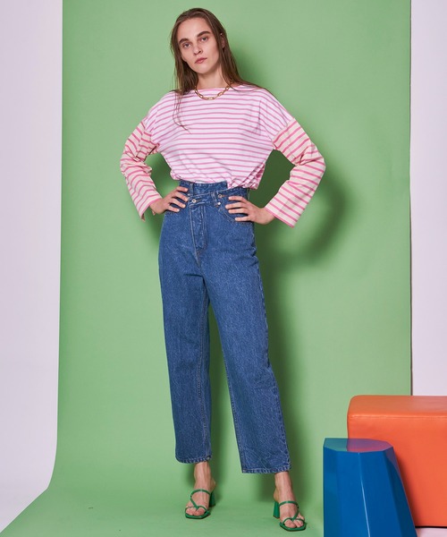 FABIO RUSCONI（ファビオルスコーニ）の「【FABIO RUSCONI/ファビオ ルスコーニ】スクエアヒールストラップサンダル【MAISON SPECIAL/メゾンスペシャル】（サンダル・レディース・ブラック/オレンジ/ブルー/グリーン・37.5/36.5）」の13枚目の写真