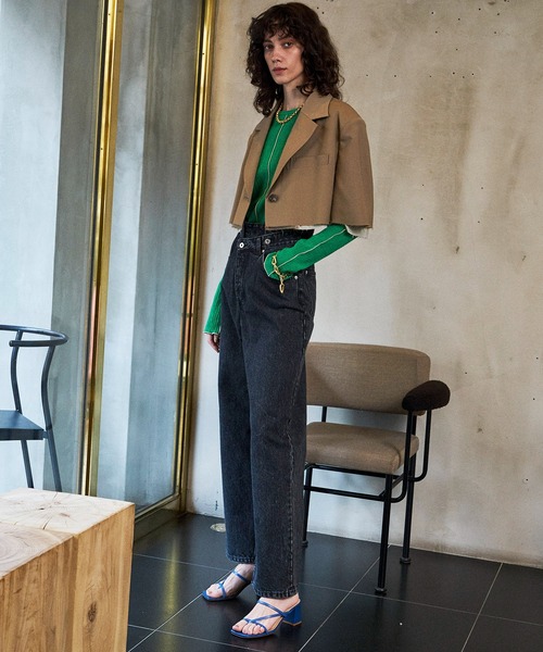 FABIO RUSCONI（ファビオルスコーニ）の「【FABIO RUSCONI/ファビオ ルスコーニ】スクエアヒールストラップサンダル【MAISON SPECIAL/メゾンスペシャル】（サンダル・レディース・ブラック/オレンジ/ブルー/グリーン・37.5/36.5）」の9枚目の写真