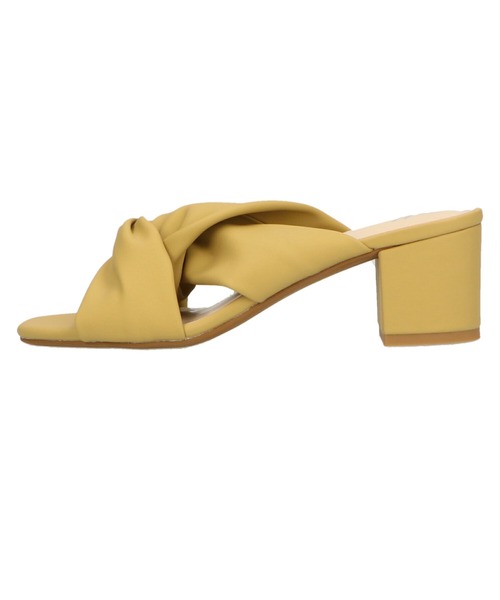 WA ORiental TRaffic（ダブルエーオリエンタルトラフィック）の「ツイストギャザーミュールサンダル/22201（サンダル・レディース・ホワイト/イエロー/ブルー・LL/3L/SS/S/M/L）」の4枚目の写真