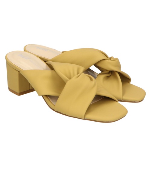 WA ORiental TRaffic（ダブルエーオリエンタルトラフィック）の「ツイストギャザーミュールサンダル/22201（サンダル・レディース・ホワイト/イエロー/ブルー・LL/3L/SS/S/M/L）」の8枚目の写真