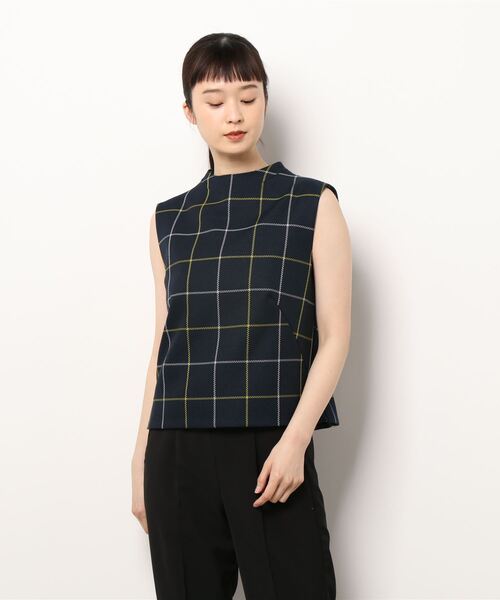 セール タッターソールチェック柄ブラウス シャツ ブラウス トップス Shimada フォーティーナインアベニュージュンコシマダ のシャツ ブラウス タッターソールチェック柄ブラウス をセール価格で購入できます Crossplus 49av Junko Shimada