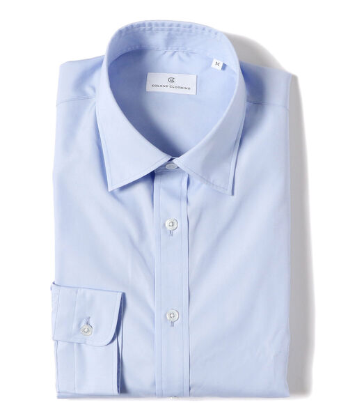 COLONY CLOTHING（コロニークロージング）の「COLONY CLOTHING × Brilla per il gusto / 別注 ブロード ワイドカラーシャツ（シャツ/ブラウス・メンズ・サックスブルー・SMALL/MEDIUM/LARGE/X-SMALL）」の3枚目の写真