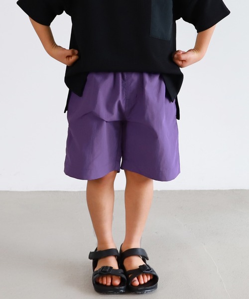 coca（coca）（コカ）の「キッズ シャカシャカナイロンショートパンツ（その他パンツ・キッズ・ブラック/パープル/グリーン/チャコール/カーキ・100/110/120/130/140）」の5枚目の写真