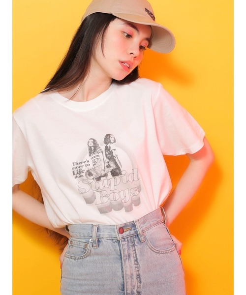 Green　Parks（グリーンパークス）の「■STRANGER THINGS MAX&ELEVEN T（Tシャツ/カットソー・レディース・オフホワイト・FREE）」の2枚目の写真