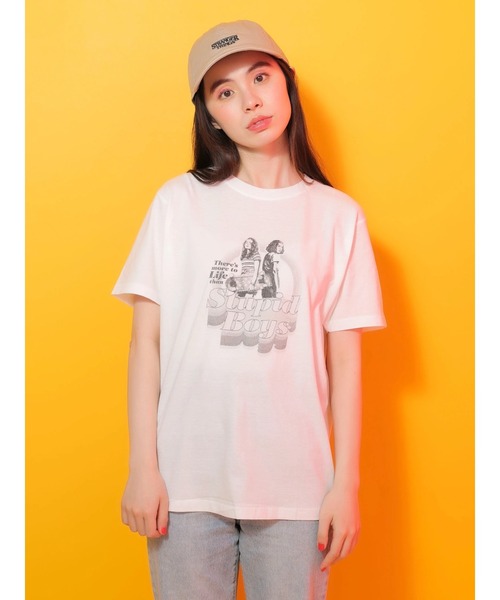 Green　Parks（グリーンパークス）の「■STRANGER THINGS MAX&ELEVEN T（Tシャツ/カットソー・レディース・オフホワイト・FREE）」の4枚目の写真