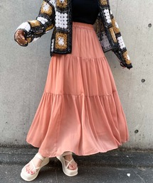 archives | シフォン楊柳ティアードスカート(スカート)