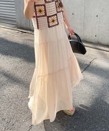 archives | シフォン楊柳ティアードスカート(スカート)