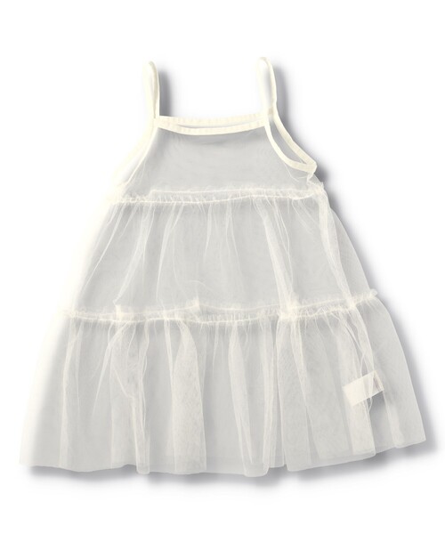 BRANSHES（ブランシェス）の「Tシャツ×チュールキャミソールセット（Tシャツ/カットソー・キッズ・チャコールグレー/オフホワイト・120/150/90/110/100/130/140）」の21枚目の写真