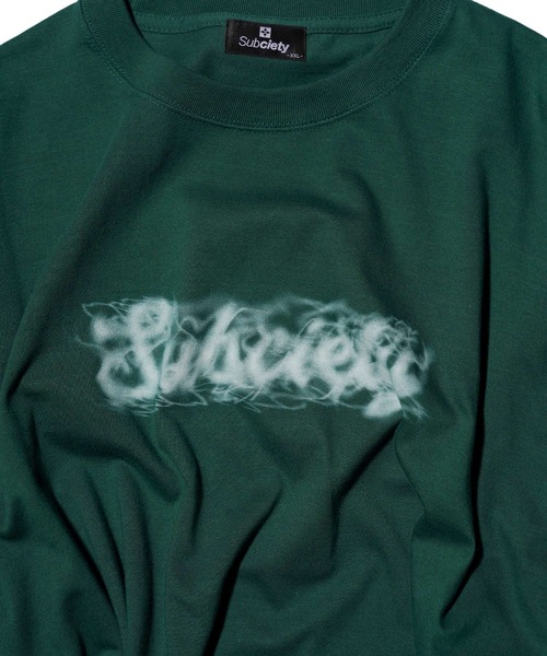 Subciety（サブサエティ）の「SMOKE TEE（Tシャツ/カットソー・メンズ・ブラック/ブラウン/グリーン・SMALL/MEDIUM/LARGE/X-LARGE/XX-LARGE）」の9枚目の写真