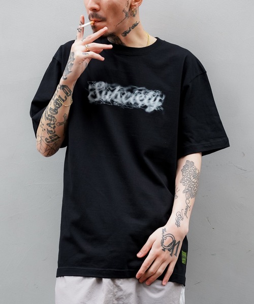 Subciety（サブサエティ）の「SMOKE TEE（Tシャツ/カットソー・メンズ・ブラック/ブラウン/グリーン・SMALL/MEDIUM/LARGE/X-LARGE/XX-LARGE）」の4枚目の写真